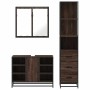 Set de muebles baño 3 pzas madera contrachapada roble marrón de , Muebles de baño - Ref: Foro24-3301154, Precio: 250,43 €, De...