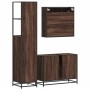 Set de muebles baño 3 pzas madera contrachapada roble marrón de , Muebles de baño - Ref: Foro24-3301154, Precio: 250,43 €, De...