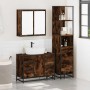 Set de muebles baño 3 pzas madera contrachapada roble ahumado de , Muebles de baño - Ref: Foro24-3301142, Precio: 276,53 €, D...
