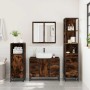 Set de muebles baño 3 pzas madera contrachapada roble ahumado de , Muebles de baño - Ref: Foro24-3301142, Precio: 276,53 €, D...