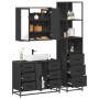 Juego de muebles de baño 3 pzas madera contrachapada negro de , Muebles de baño - Ref: Foro24-3301140, Precio: 305,54 €, Desc...