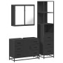 Juego de muebles de baño 3 pzas madera contrachapada negro de , Muebles de baño - Ref: Foro24-3301140, Precio: 305,54 €, Desc...