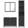 Juego de muebles de baño 3 pzas madera contrachapada negro de , Muebles de baño - Ref: Foro24-3301140, Precio: 305,54 €, Desc...