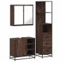 Set de muebles baño 3 pzas madera contrachapada roble marrón de , Muebles de baño - Ref: Foro24-3301149, Precio: 248,00 €, De...