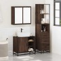 Set de muebles baño 3 pzas madera contrachapada roble marrón de , Muebles de baño - Ref: Foro24-3301149, Precio: 248,00 €, De...