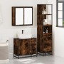 Set de muebles baño 3 pzas madera contrachapada roble ahumado de , Muebles de baño - Ref: Foro24-3301137, Precio: 250,81 €, D...