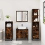 Set de muebles baño 3 pzas madera contrachapada roble ahumado de , Muebles de baño - Ref: Foro24-3301137, Precio: 250,81 €, D...