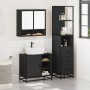 Juego de muebles de baño 3 pzas madera contrachapada negro de , Muebles de baño - Ref: Foro24-3301175, Precio: 266,77 €, Desc...