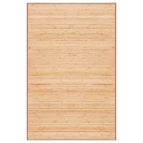 Alfombra de bambú marrón 100x160 cm en Alfombras | Comprar online en Foru.es