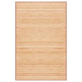 Alfombra de bambú marrón 100x160 cm en Alfombras | Comprar online en Foru.es