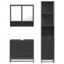 Juego de muebles de baño 3 pzas madera contrachapada negro de , Muebles de baño - Ref: Foro24-3301175, Precio: 266,77 €, Desc...