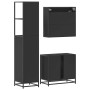 Juego de muebles de baño 3 pzas madera contrachapada negro de , Muebles de baño - Ref: Foro24-3301175, Precio: 266,77 €, Desc...