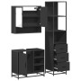 Juego de muebles de baño 3 pzas madera contrachapada negro de , Muebles de baño - Ref: Foro24-3301175, Precio: 266,77 €, Desc...