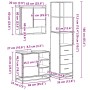 Juego de muebles de baño 3 pzas madera contrachapada negro de , Muebles de baño - Ref: Foro24-3301175, Precio: 266,77 €, Desc...