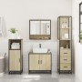 Set de muebles de baño 3 pzas madera contrachapada roble Sonoma de , Muebles de baño - Ref: Foro24-3301156, Precio: 249,16 €,...