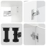 Mueble cocina Kalmar blanco brillo 11 pzas madera contrachapada de , Armarios de cocina - Ref: Foro24-3314943, Precio: 790,05...