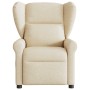 Sillón de masaje reclinable de tela crema de , Sillones - Ref: Foro24-4015674, Precio: 228,99 €, Descuento: %