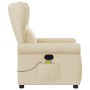 Sillón de masaje reclinable de tela crema de , Sillones - Ref: Foro24-4015674, Precio: 228,99 €, Descuento: %