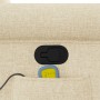 Sillón de masaje reclinable de tela crema de , Sillones - Ref: Foro24-4015674, Precio: 228,99 €, Descuento: %