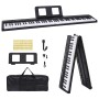 Teclado eléctrico piano 88 teclas con atril plegable de , Pianos - Ref: Foro24-4103508, Precio: 154,48 €, Descuento: %