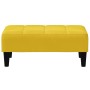 Sofá cama de 2 plazas con taburete terciopelo amarillo en Sofás | Comprar online en Foru.es