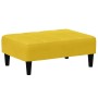 Sofá cama de 2 plazas con taburete terciopelo amarillo en Sofás | Comprar online en Foru.es