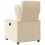 Sillón reclinable de masaje eléctrico tela color crema de , Sillones - Ref: Foro24-3303132, Precio: 264,54 €, Descuento: %
