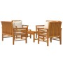 Juego de muebles jardín 5 pzas con cojines madera maciza acacia de vidaXL, Conjuntos de jardín - Ref: Foro24-3058096, Precio:...