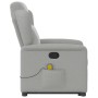 Sillón de masaje reclinable de pie de tela gris nube de , Sillones - Ref: Foro24-3303153, Precio: 271,58 €, Descuento: %