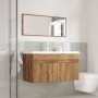 Juego de muebles baño 3 piezas madera ingeniería roble artisan de , Muebles de baño - Ref: Foro24-3328588, Precio: 274,74 €, ...