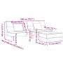 Sofá cama de 2 plazas con taburete tela gris claro en Sofás | Comprar online en Foru.es