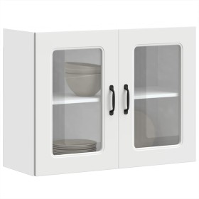 Armario pared cocina puerta de cristal Kalmar blanca de , Armarios de cocina - Ref: Foro24-853607, Precio: 87,12 €, Descuento: %