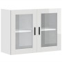 Armario pared para cocina puerta cristal Porto blanco brillante de , Armarios de cocina - Ref: Foro24-854089, Precio: 97,62 €...