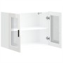Armario pared para cocina puerta cristal Porto blanco brillante de , Armarios de cocina - Ref: Foro24-854089, Precio: 97,62 €...