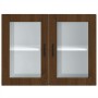Armario de pared para cocina puerta cristal Porto roble marrón de , Armarios de cocina - Ref: Foro24-854094, Precio: 82,78 €,...