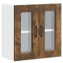 Armario pared cocina puerta de cristal Kalmar roble ahumado de , Armarios de cocina - Ref: Foro24-853672, Precio: 71,72 €, De...