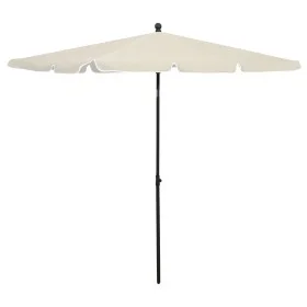 Sombrilla de jardín con palo color arena 210x140 cm de vidaXL, Sombrillas - Ref: Foro24-315543, Precio: 46,84 €, Descuento: %