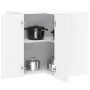 Armario de cocina de esquina pared Lucca blanca de alto brillo de , Armarios de cocina - Ref: Foro24-853859, Precio: 96,28 €,...