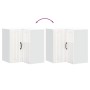 Armario de cocina de esquina pared Lucca blanca de alto brillo de , Armarios de cocina - Ref: Foro24-853859, Precio: 96,28 €,...
