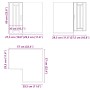 Armario de cocina de esquina pared Lucca blanca de alto brillo de , Armarios de cocina - Ref: Foro24-853859, Precio: 96,28 €,...