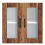 Armario pared cocina puerta de cristal Lucca madera vieja de , Armarios de cocina - Ref: Foro24-853915, Precio: 68,87 €, Desc...