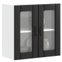 Armario pared cocina puerta de cristal Lucca negra de , Armarios de cocina - Ref: Foro24-853908, Precio: 68,76 €, Descuento: %