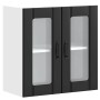 Armario pared cocina puerta de cristal Lucca negra de , Armarios de cocina - Ref: Foro24-853908, Precio: 68,76 €, Descuento: %