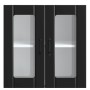 Armario pared cocina puerta de cristal Lucca negra de , Armarios de cocina - Ref: Foro24-853908, Precio: 68,76 €, Descuento: %