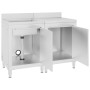 Fregadero de cocina profesional acero inoxidable 120x60x96 cm de vidaXL, Restauración - Ref: Foro24-3058270, Precio: 515,80 €...