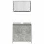 Set muebles de baño 2 piezas madera contrachapada gris hormigón de , Muebles de baño - Ref: Foro24-3324852, Precio: 98,22 €, ...