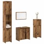 Juego de muebles de baño 4 piezas madera ingeniería envejecida de , Muebles de baño - Ref: Foro24-3328555, Precio: 209,41 €, ...