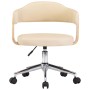 Sillas de comedor giratorias 2 uds cuero sintético color crema de vidaXL, Sillas de comedor - Ref: Foro24-3054896, Precio: 28...