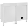 Fregadero de cocina profesional acero inoxidable 120x60x96 cm de vidaXL, Restauración - Ref: Foro24-3058270, Precio: 515,80 €...