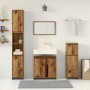 Juego de muebles de baño 4 piezas madera ingeniería envejecida de , Muebles de baño - Ref: Foro24-3328555, Precio: 209,41 €, ...
